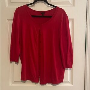 Talbots Vibrant Red Women's Cardigan